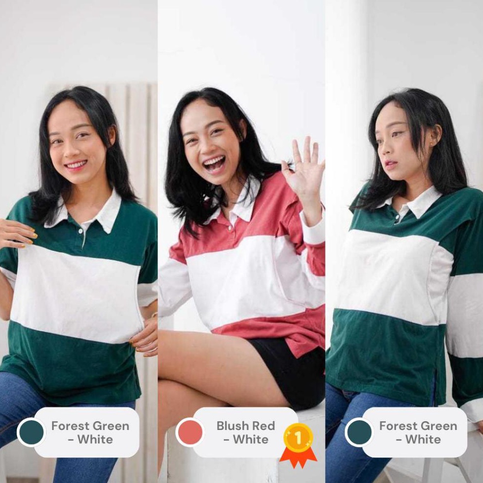 Keluaran Terbaru Katun Polos Kaos Menyusui Rugby Shirt