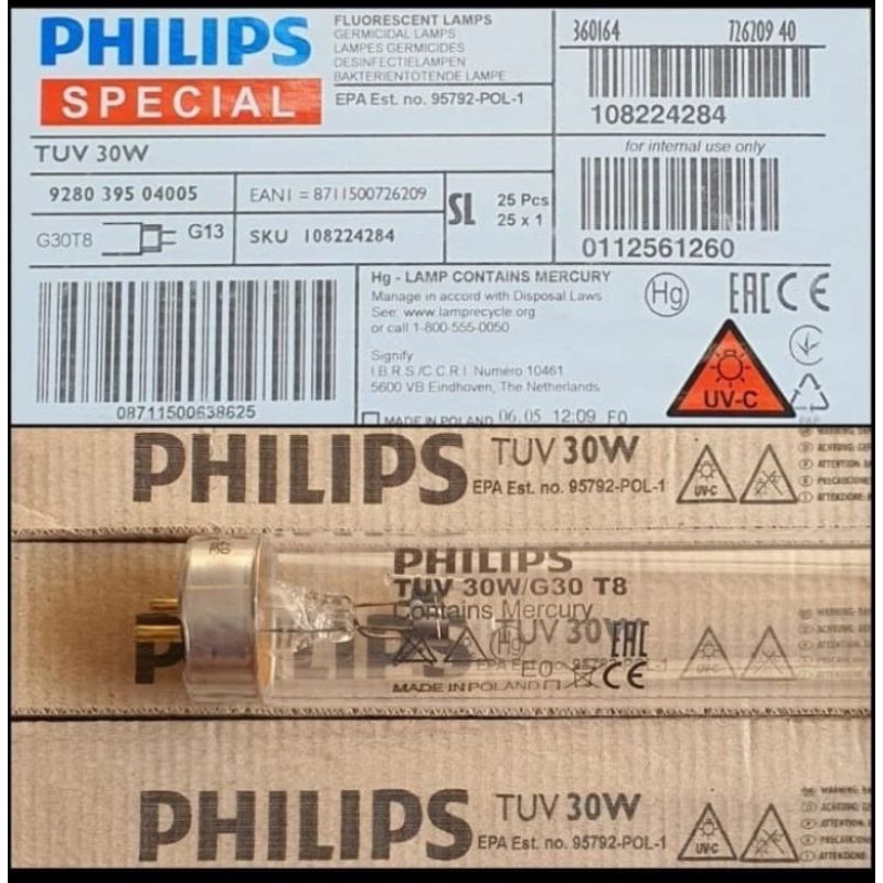 lampu tl uv 30watt Philips