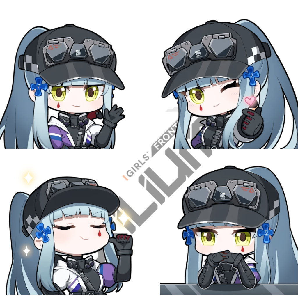 Keychain Girls Frontline 2 Exilium - GFL2 Exilium - Klukai - HK416