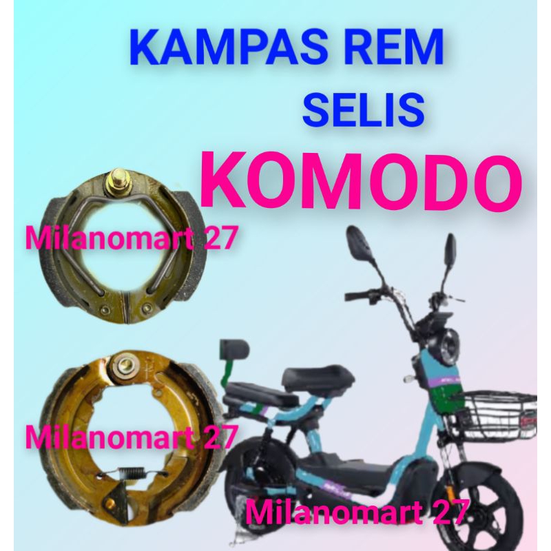 kampas rem Selis komodo kampas rem sepeda listrik selis KOMODO