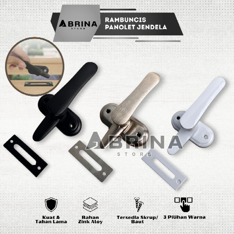 Rambunci jendela aluminium besar grendel slot jendela panolet slot stainless tebal