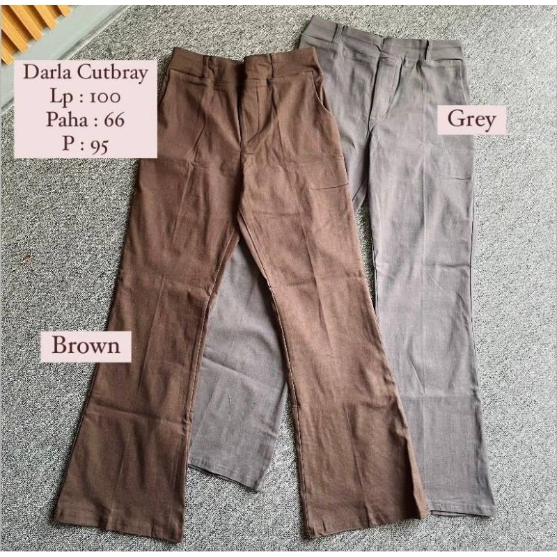 Darla Cutbray / pakaian wanita / celana wanita / katun / cutbray