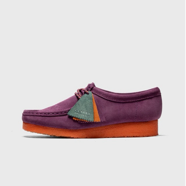 Clarks originals wallabee purple suede combi 26168645