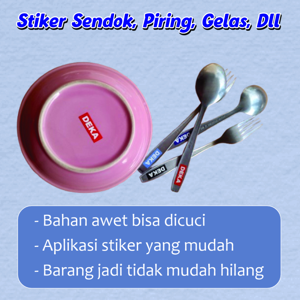 

STIKER SENDOK | STIKER PERALATAN DAPUR | STIKER UV DTF | STIKER TATTO