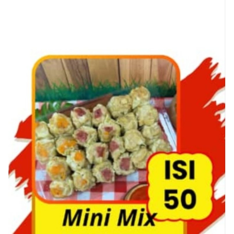 

DIMSUM MINI MIX ISI 50PCS MIX VARIAN JAMUR BEEF WORTEL