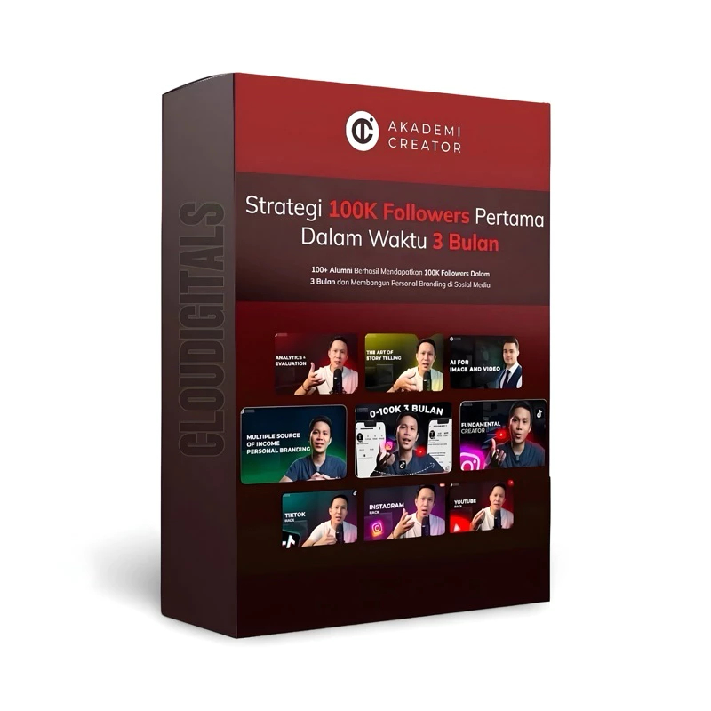 Akademi Creator Mastery - Raih 100K Followers Dalam 3 Bulan Tanpa Iklan