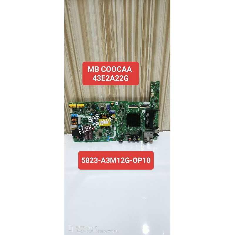 MB BOARD MOTHERBOARD MAINBOARD MESIN TV LED COOCAA 43 INCH 43E2A22G