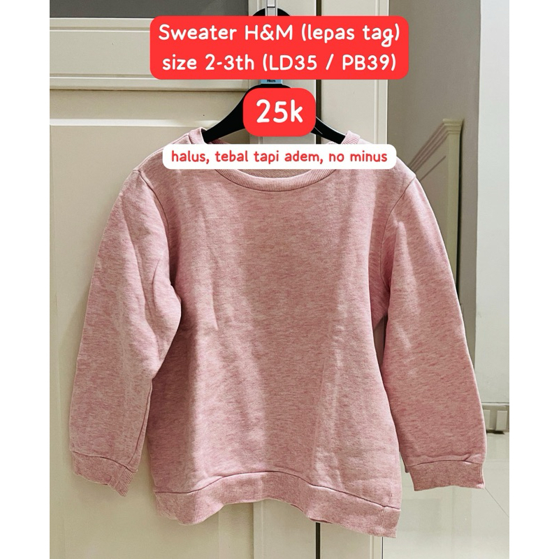 Preloved Sweater H&M Anak Perempuan