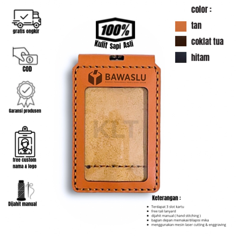 

KLTM04. Id card Holder Kulit magnet Custom Nama Dan Logo Untuk Pria Wanita