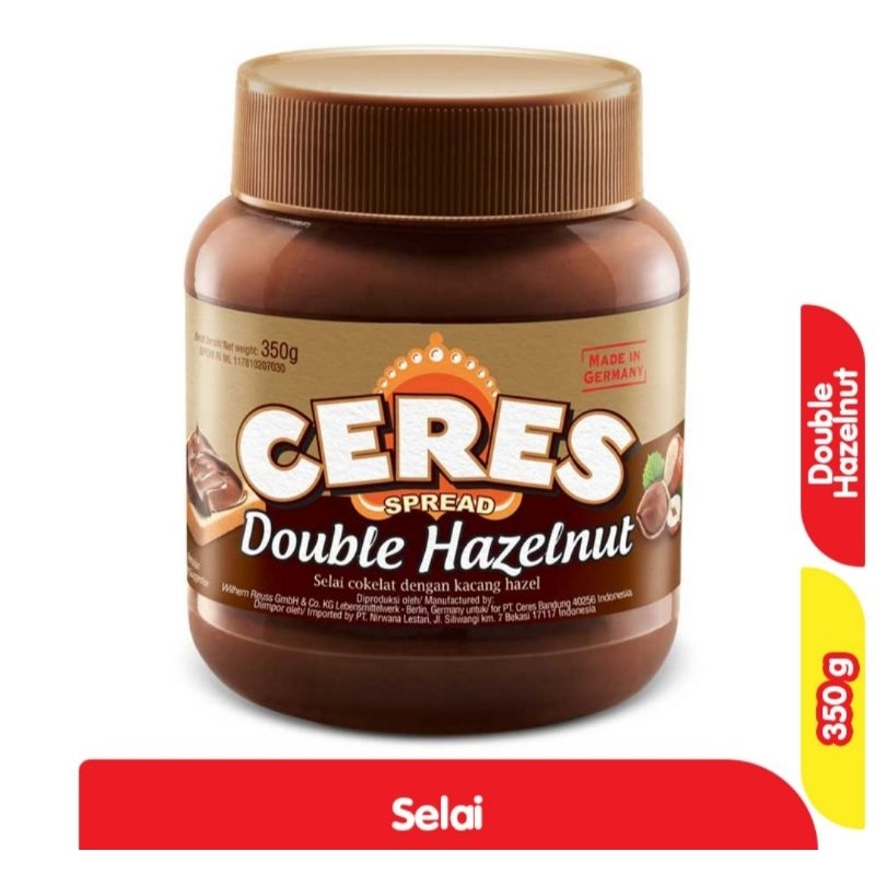 

CERES spread selai choco double hazelnut 350g