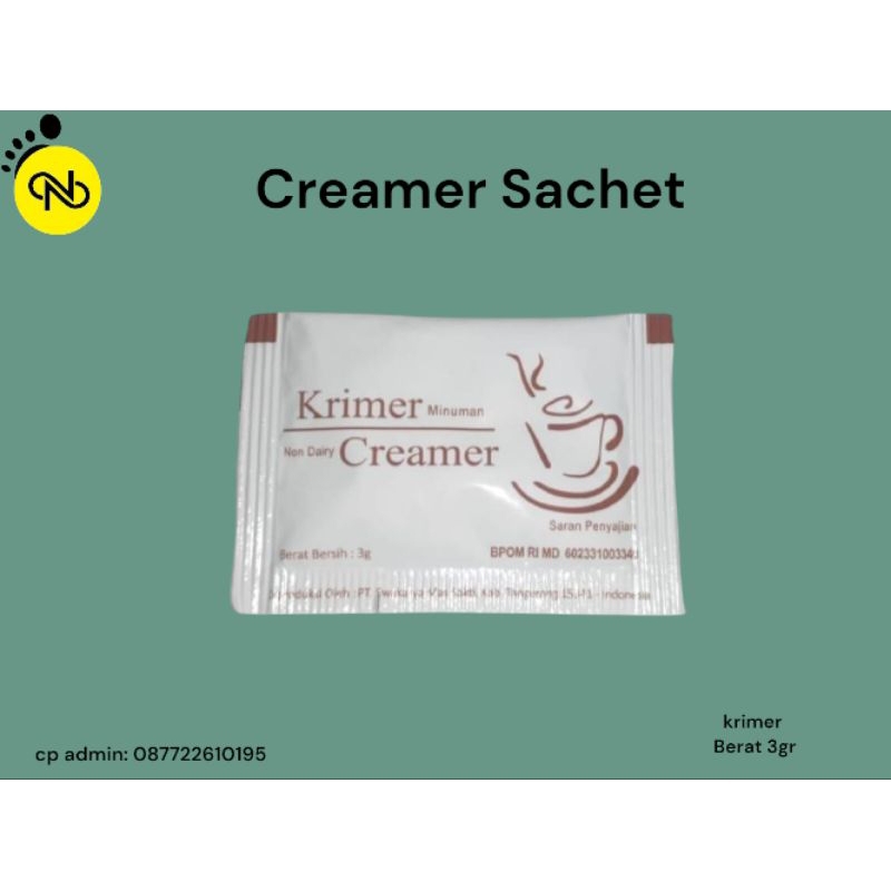 

creamer sachet hotel