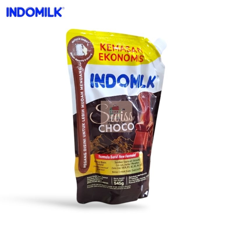 

Susu Kental Manis Indomilk Swiss Choco Pouch 545gr