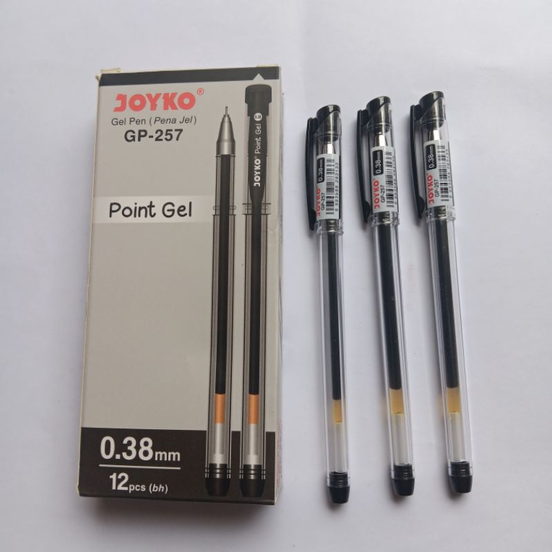 

[1PACK = 12 PCS] Bolpen Pen Gel Joyko 0.38 GP-257