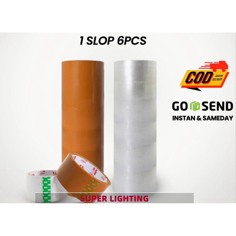 

LAKBAN BENING 1 SLOP ISI 6PCS 45MM*90Y TAPE MURAH
