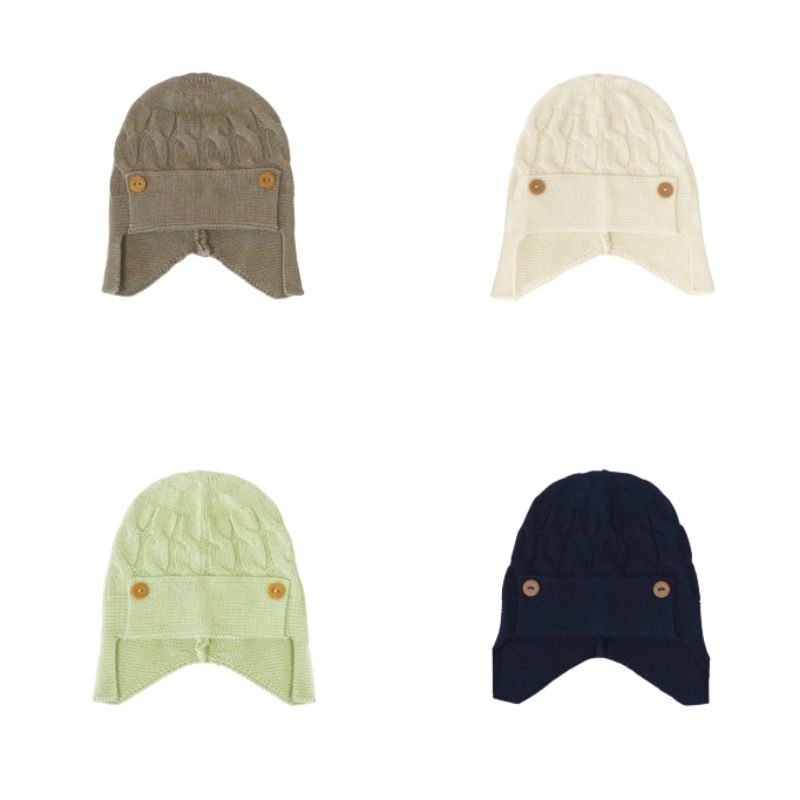 BAMBOO & BUB Bamboo Knit Hat Army | Topi Anak Bayi