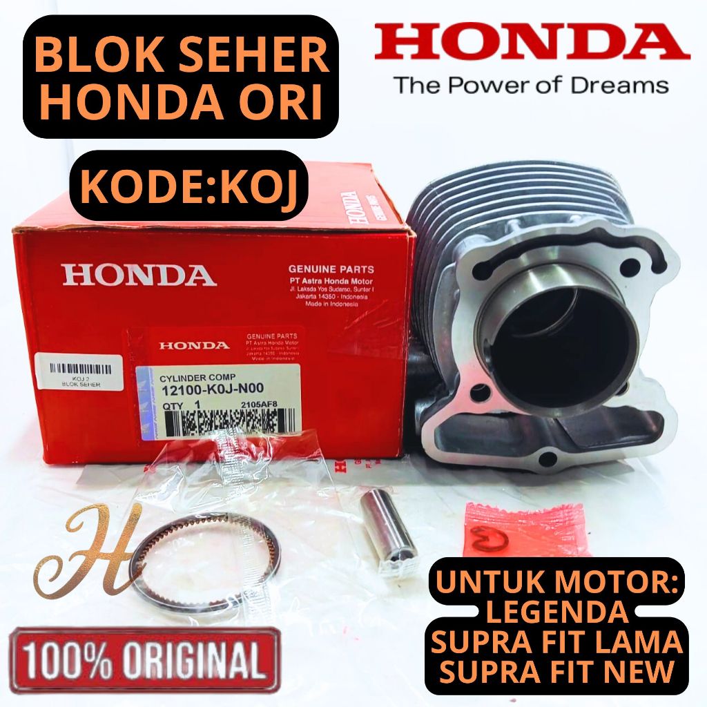 BLOK SEHER ONLY GARANSI HONDA KOJ LEGENDA,SUPRA FIT LAMA,SUPRA FIT NEW 100% ASLI ORIGINAL HONDA