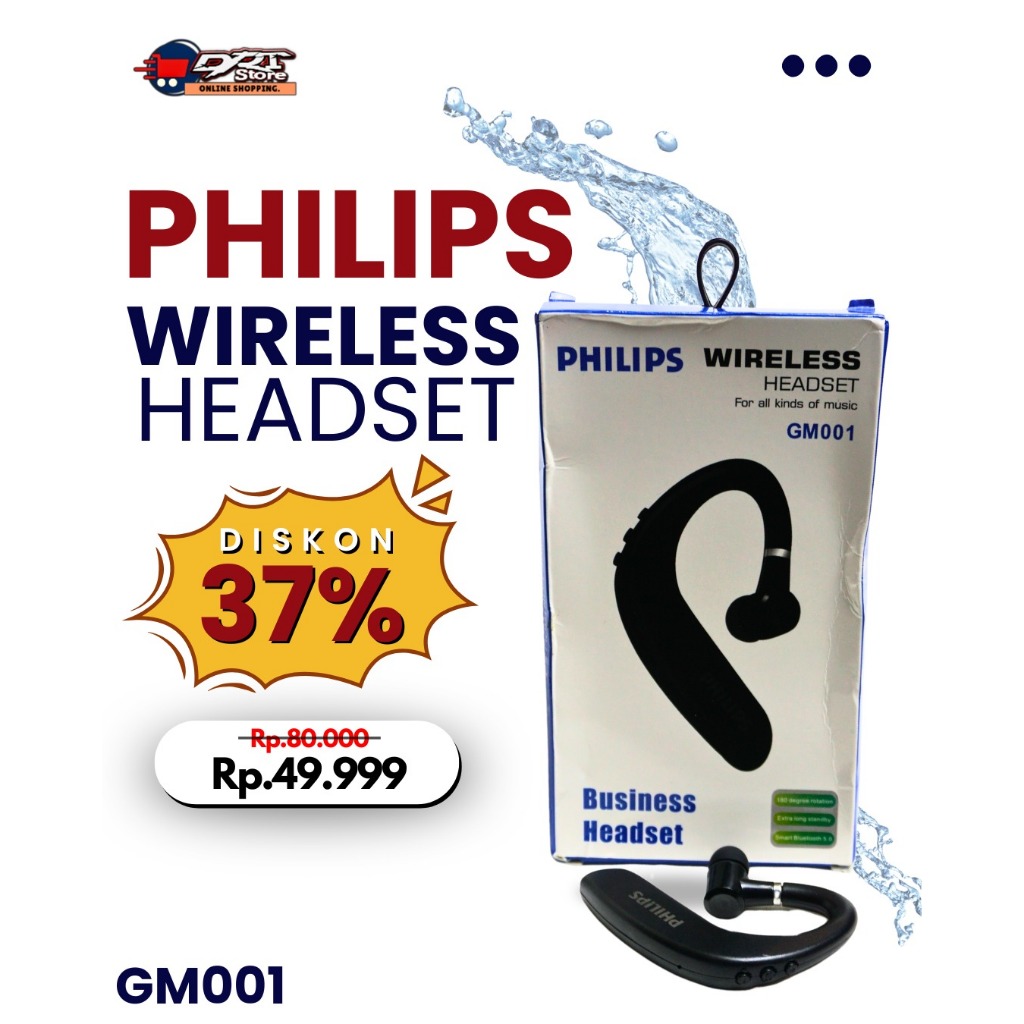 Headset Bluetooth Philips GM001 – Business Style