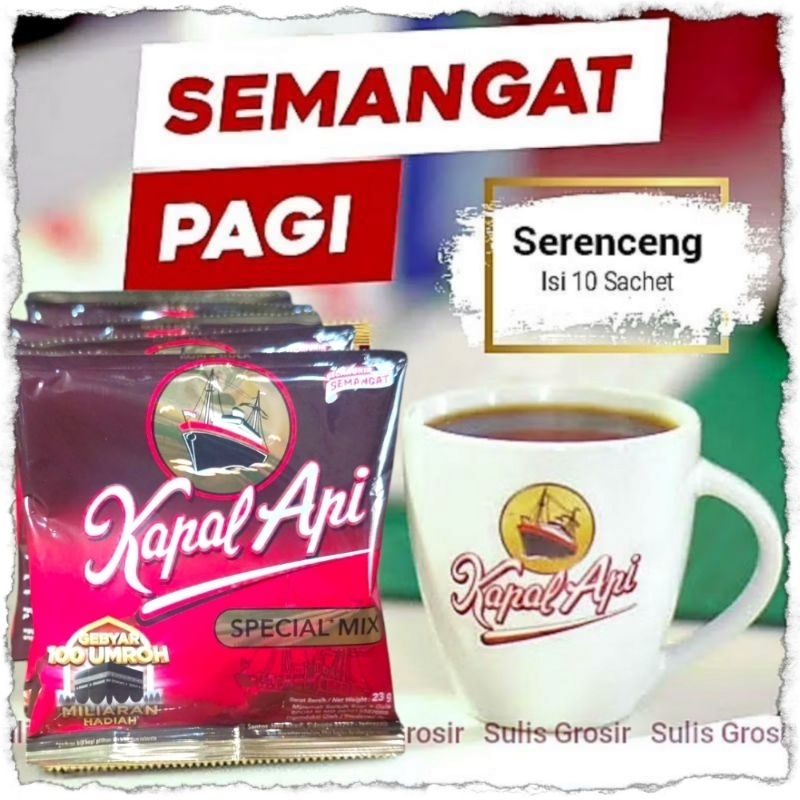 

Kopi Kapal Api Special Mix 1 Renceng Isi 10 Sachet
