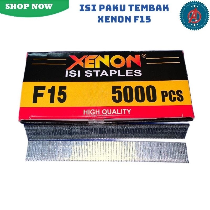 

Isi Paku Tembak Xenon F15 Biasa Extra Sharp Type I/Refill Isi Nailer Xenon 15mm/Paku Lurus F15 Xenon.