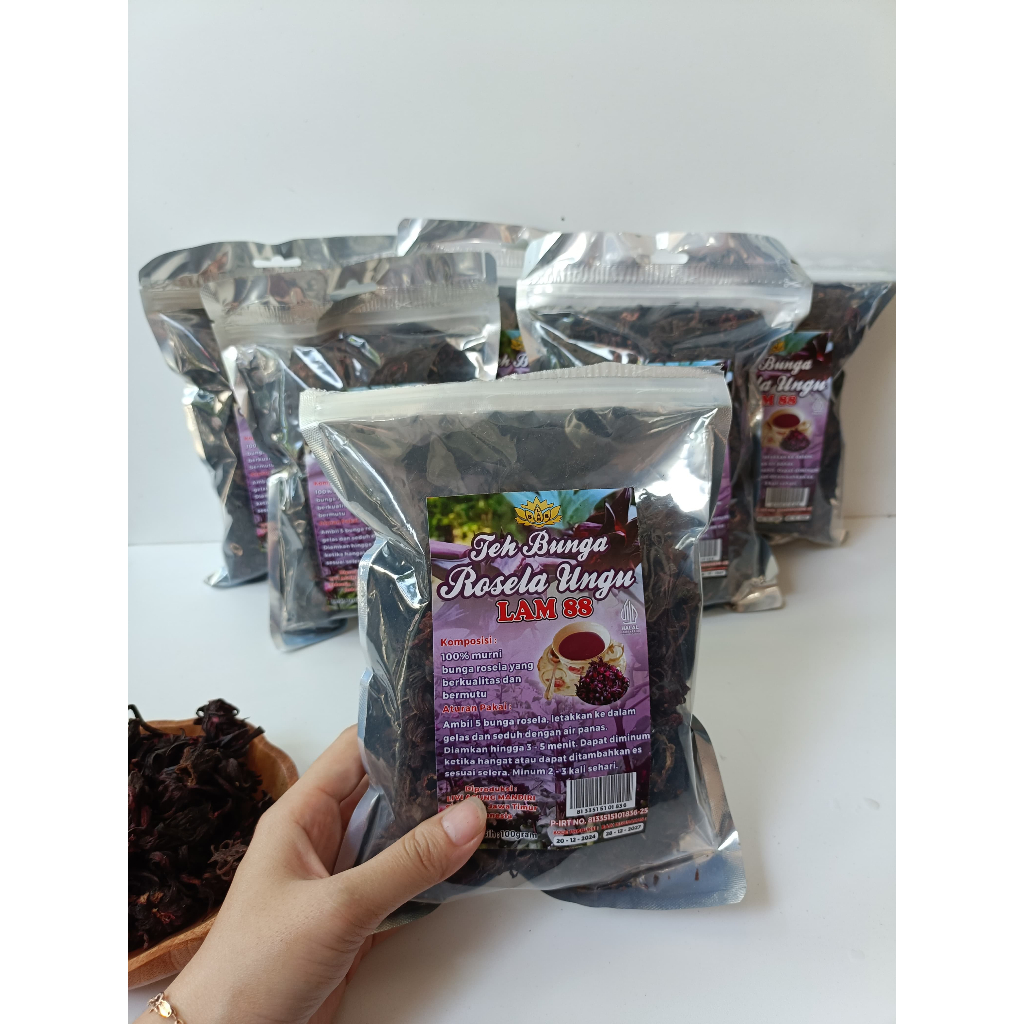 

ROSELLA UNGU - TEH ROSELLA UNGU KEMASAN 100 GRAM