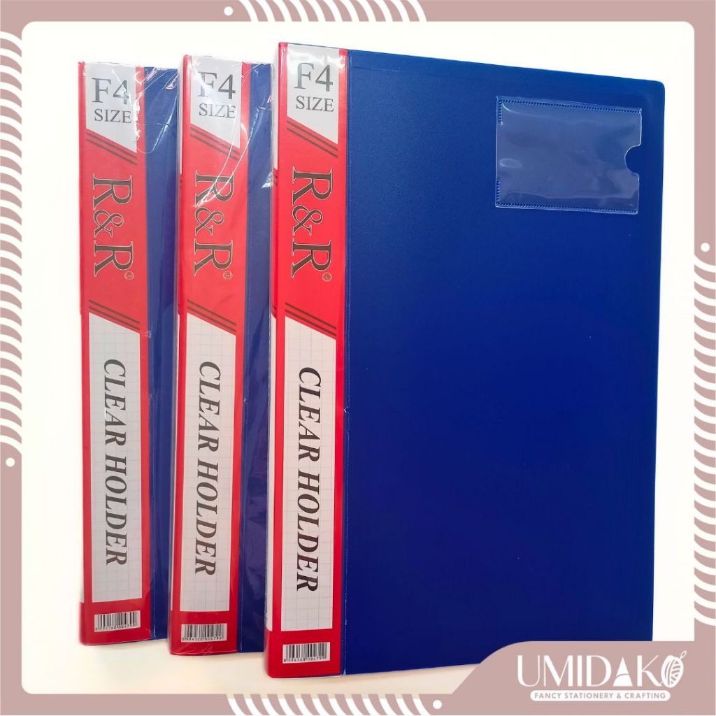 

[UMIDAKO] CLEAR HOLDER R&R / DOKUMEN KEEPER / ISI 40s 60s