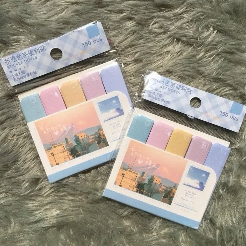 

150pcs PASTEL STICKY NOTE / sticky note mini / pastel sticky note / memo lucu / note pastel / journaling set / sticky note