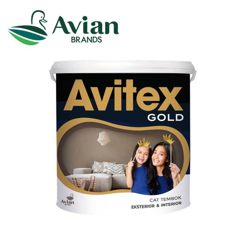 Avitex Gold Cat Tembok Interior dan Eksterior 5 Kg Ready Semua Warna