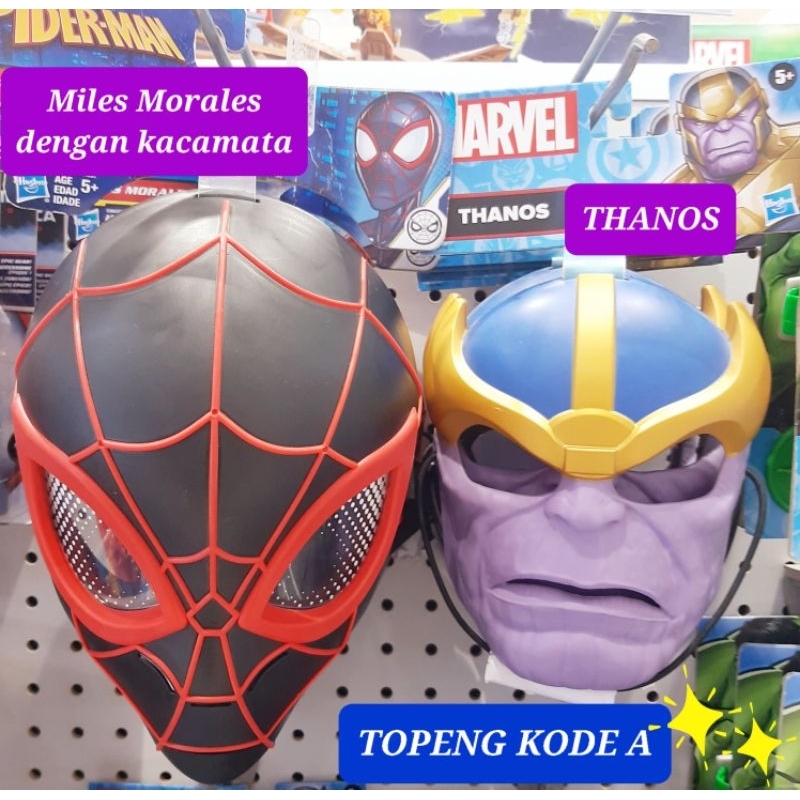 mainan topeng spiderman hasbro mainan topeng superhero topeng mainan karakter miles morales spiderma