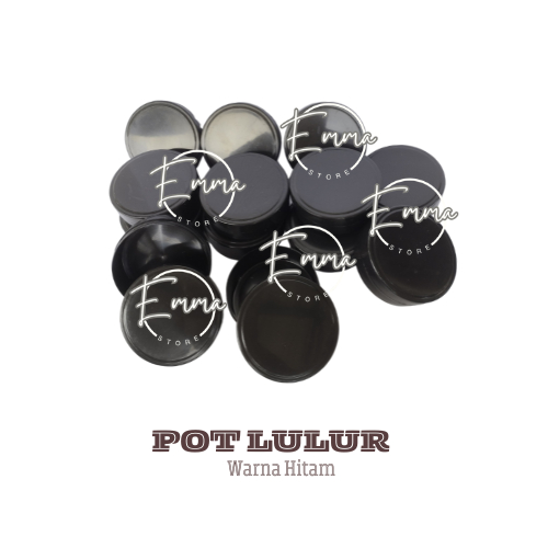 Pot Lulur 50gr Warna HItam dan Putih