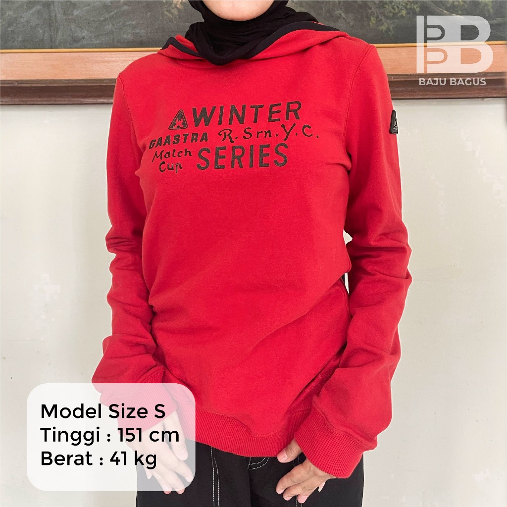Jaket Winter Gaastra Bahan Cotton Warna Merah | Baju Bagus