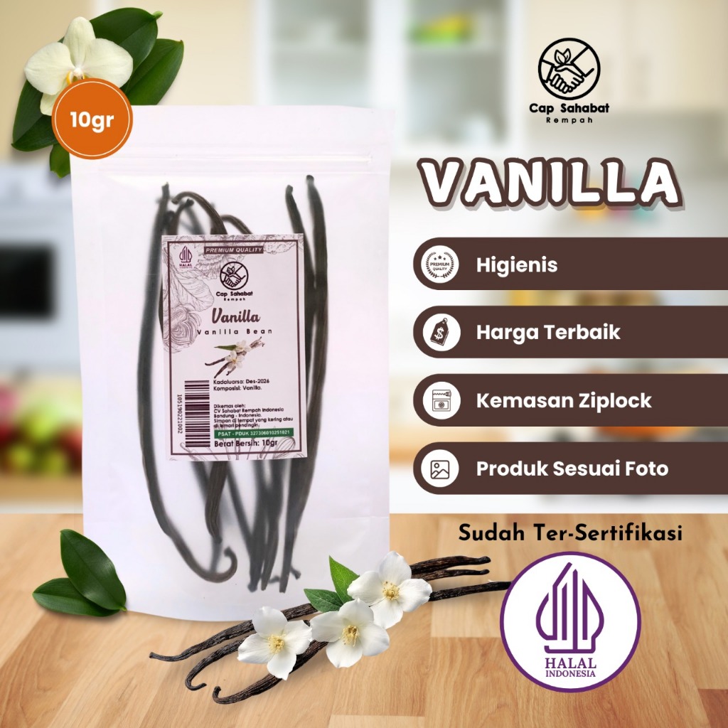 

10gr Vanilla / Biji Vanilla 100% PREMIUM QUALITY