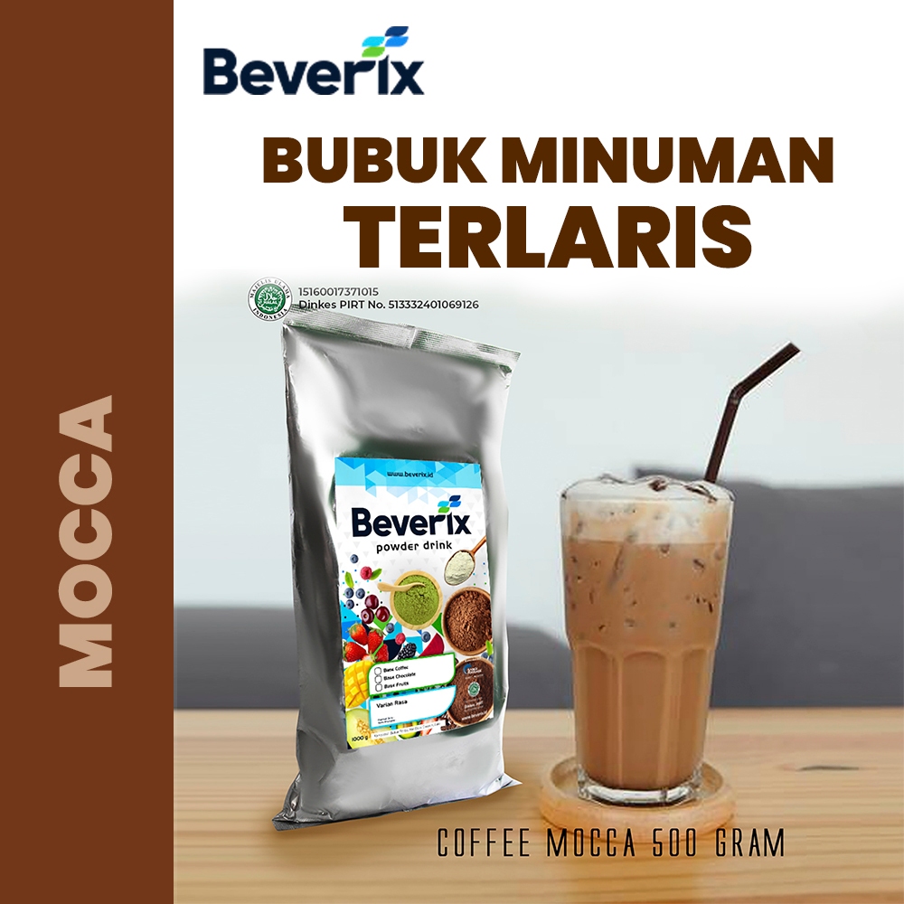 

BEVERIX Bubuk Minuman Kopi Premium Rasa Mocca Aneka Rasa 500 Gr Tanpa Gula Tambahan Gratis Resep