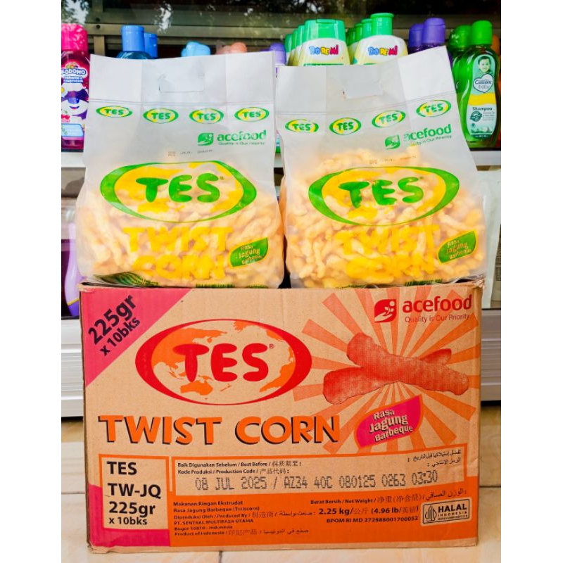 

Tes Twist Corn rasa Jagung Barbeque netto 225gr