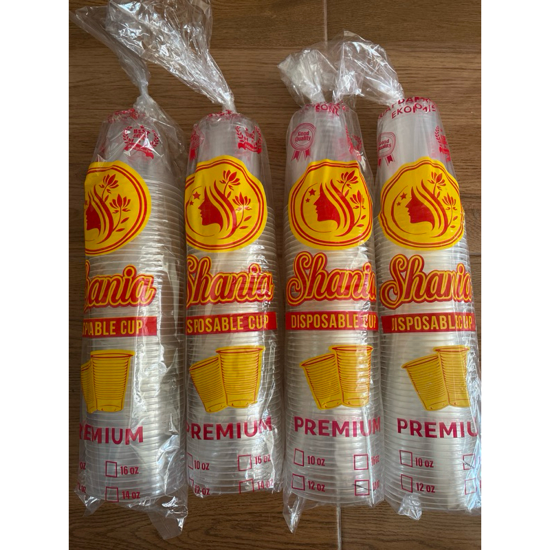 Cup plastik Shania / gelas plastik 10oz , 300ml