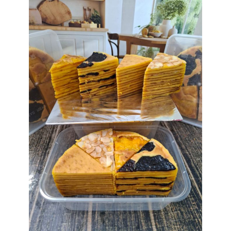 

kue lapis legit empat Sultan uk 1/2 loyang bulat (8x16) rasa premium, almond, cempedak, prunes