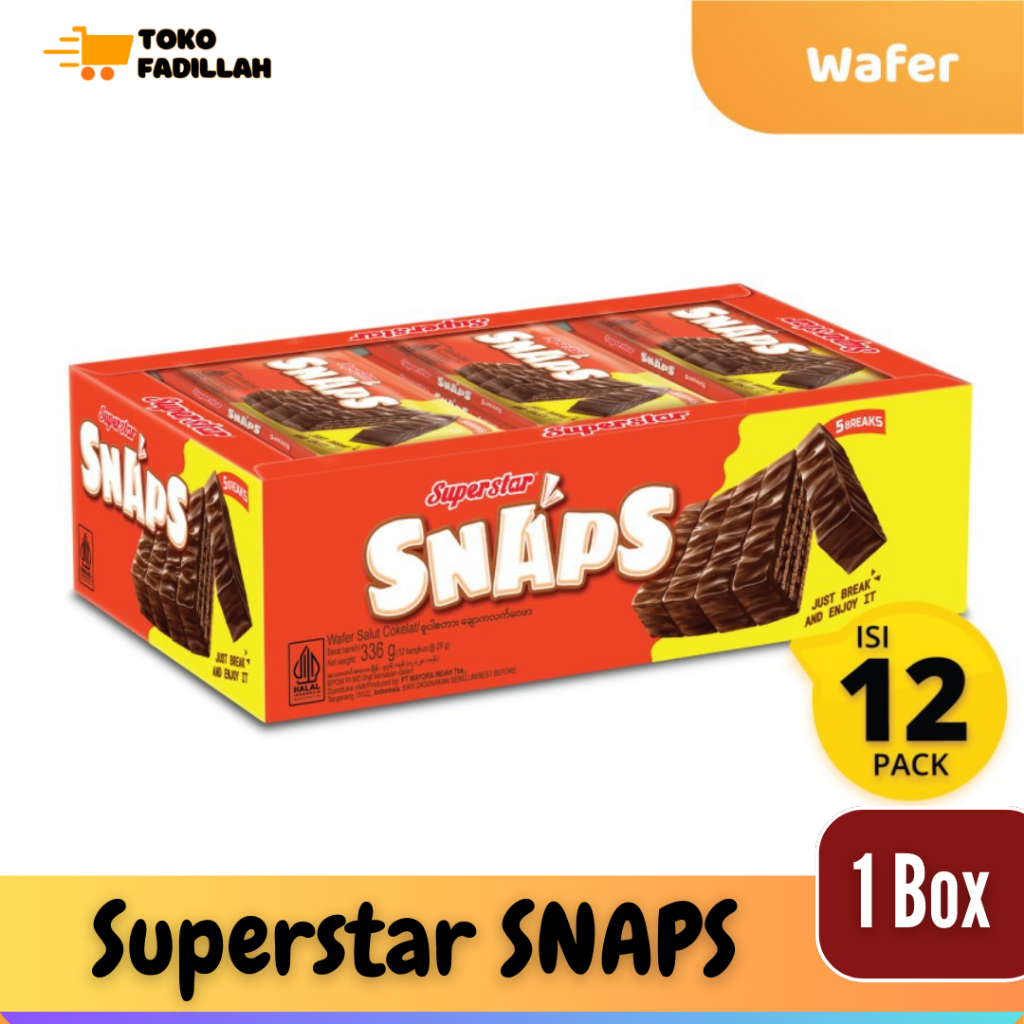 

Superstar SNAPS Wafer Cokelat Box isi 12 pcs