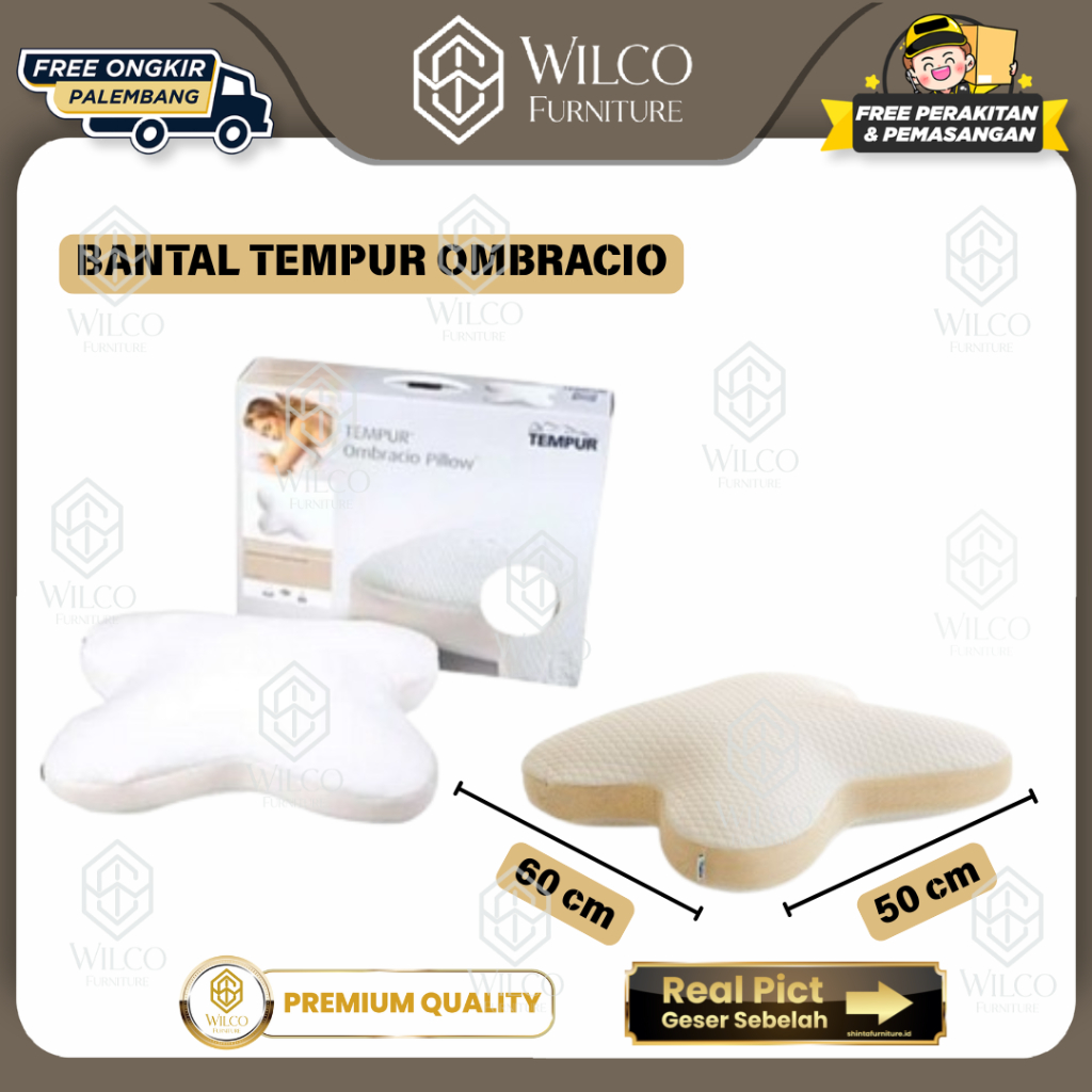 Bantal  Kepala Tempur Ombracio | Bantal Pillow Visco Elastis | Bantal Kepala Tempur
