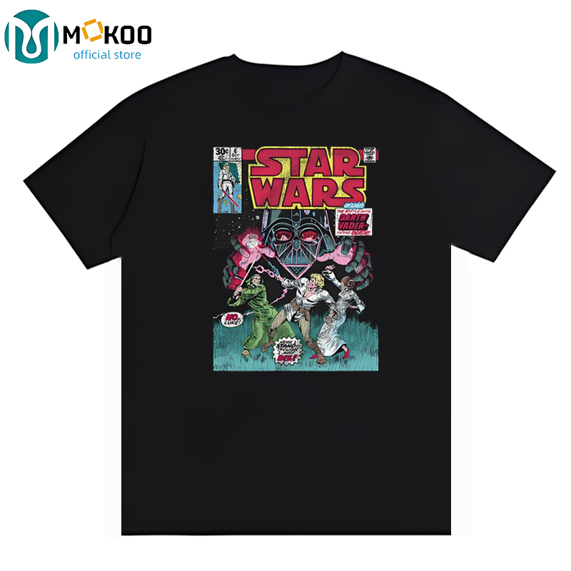 Kaos Pria/Desain Grafis Kultural Fiksi - Ilmiah/100% Katun/Tshirt Longgar/Grafis Konsep Star Wars Fi