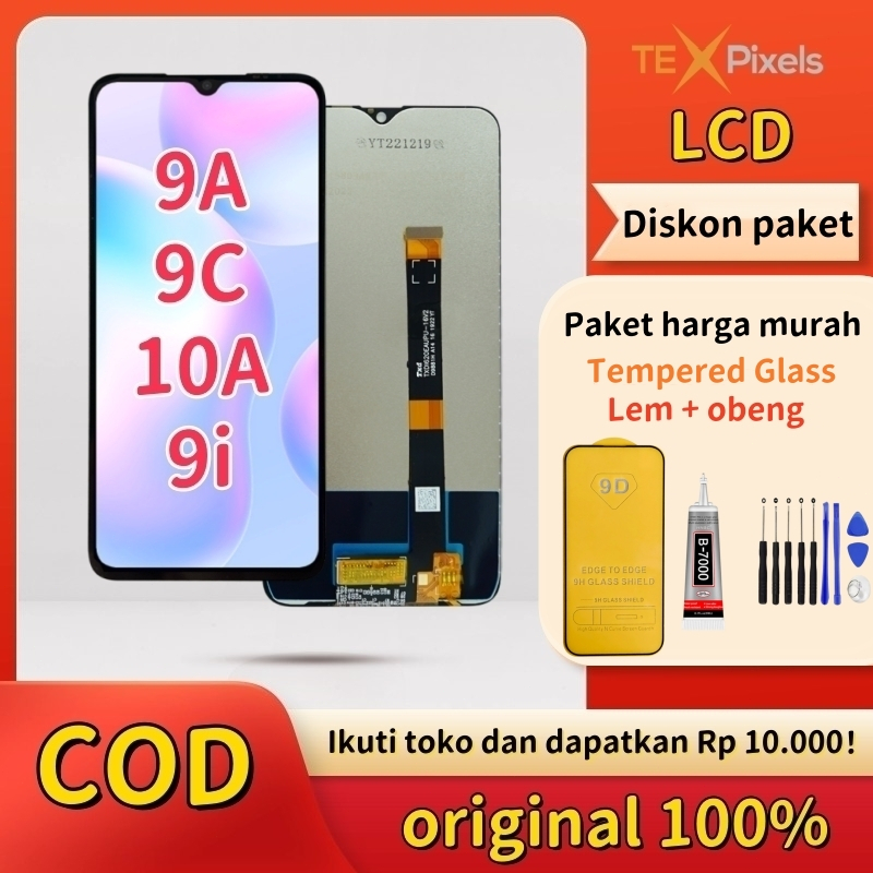 【ORIGINAL】LCD Redmi 9A / 9C / 9i / 10A Xiaomi POCO C3/C31 original 100% Full set LCD Redmi 9A 9c 10A