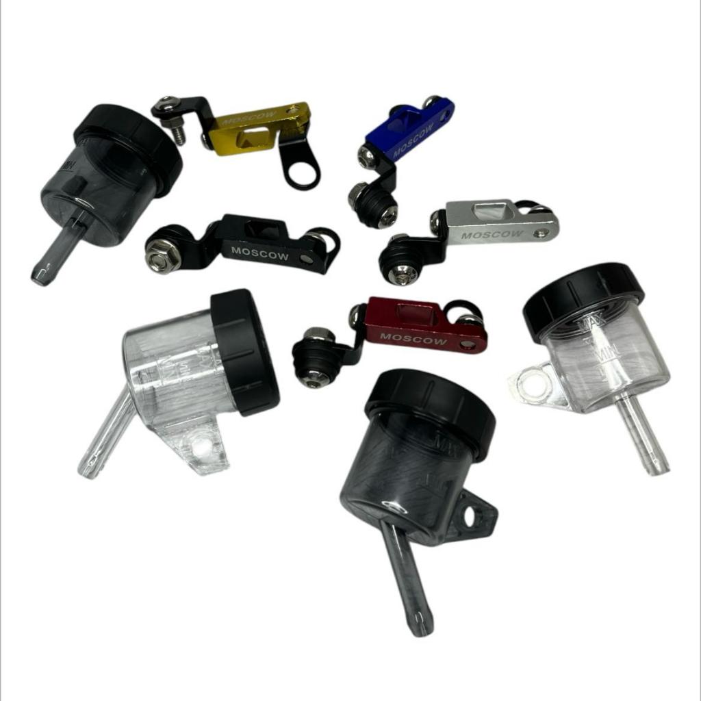TABUNG MINYAK MASTER REM MINI PLUS BREKET DUDUKAN TABUNG TABUNG MINYAK REM KECIL 15ML MIRING LURUS V
