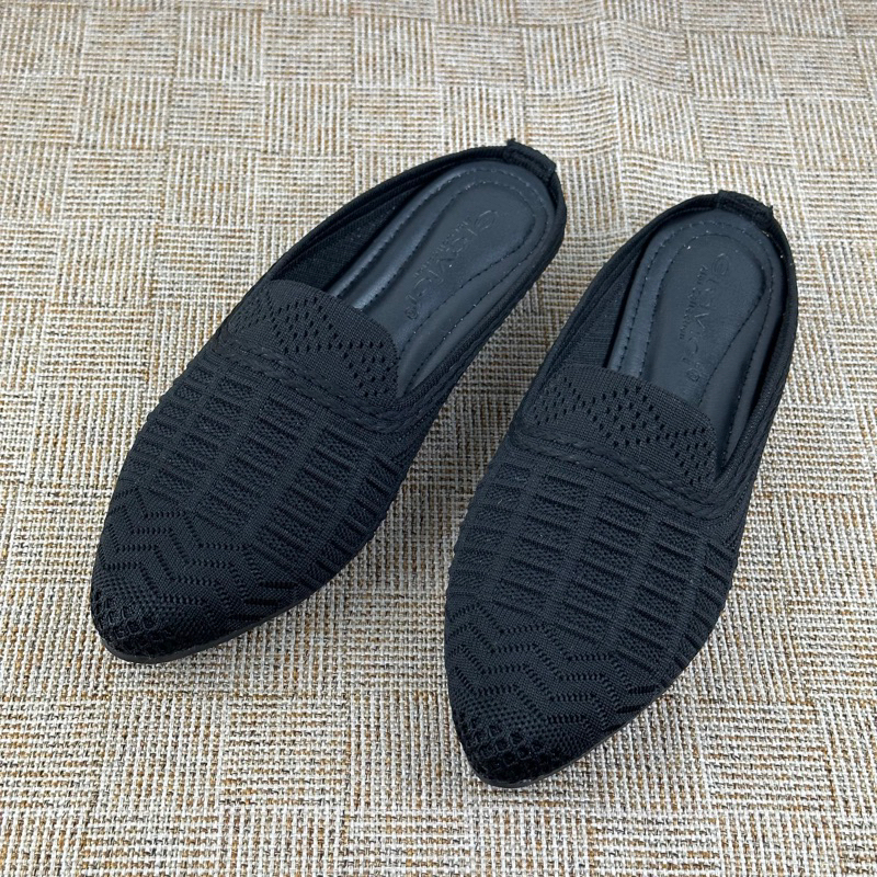 GRAVICI - SANDAL FLAT RAJUT WANITA TRENDY JA-105