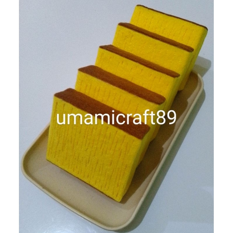 Replika Kue Bika Ambon / Mainan flanel Kue Jajanan Pasar / Mainan Edukasi Anak / Mainan masak-masaka