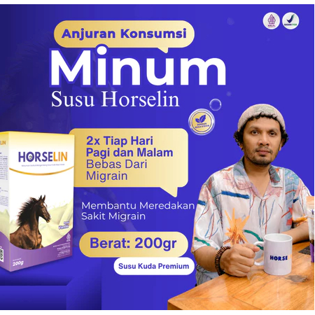 

100% Original Susu Horselin Untuk Mengatasi Migrain Sakit Kepala Akut dari Kuda Liar Sumbawa - hds