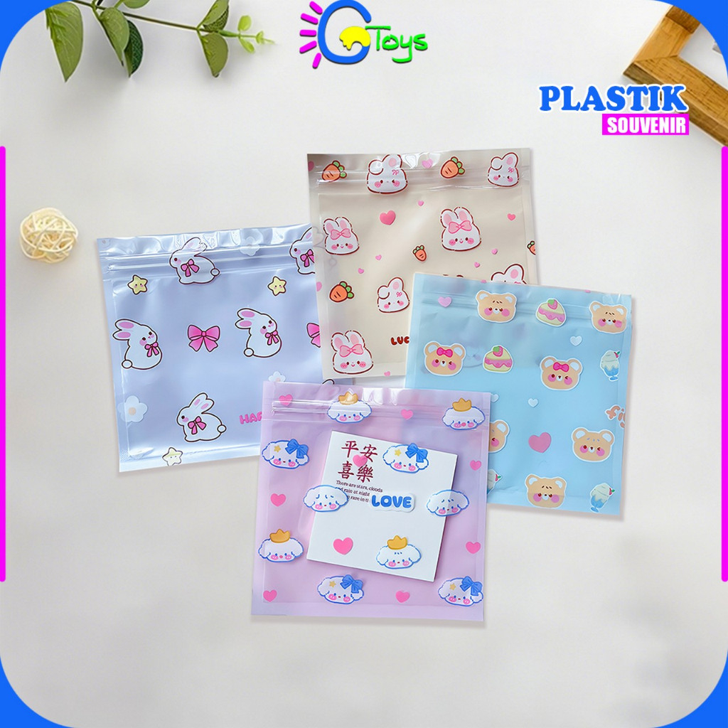 

CR-C1281 Plastik Klip Ziplock Motif Kartun Plastik Kemasan Serbaguna / Klip Packaging Bungkus Makanan Sachet Plastik Souvenir Aksesoris