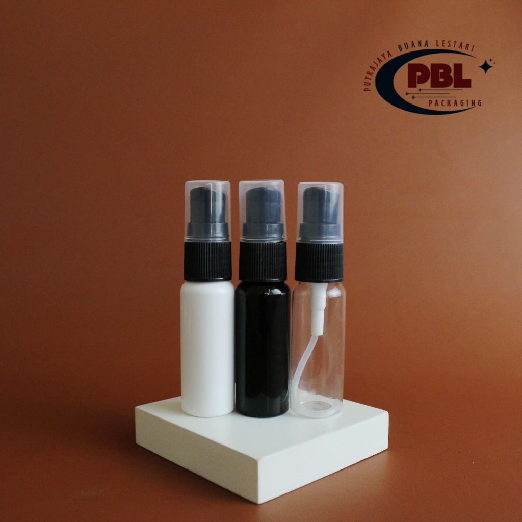 Botol Pump Treatment 20ml / Botol Serum Pump 20ml Plastik / Botol PET 20ml Tutup Treatment Pump Hita