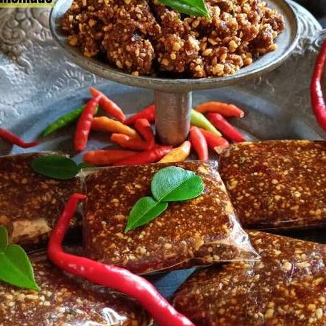 

Sambal Pecel Khas Jawa Timur Murni Tanpa Campuran/ Sambal Kacang Madiun Enak