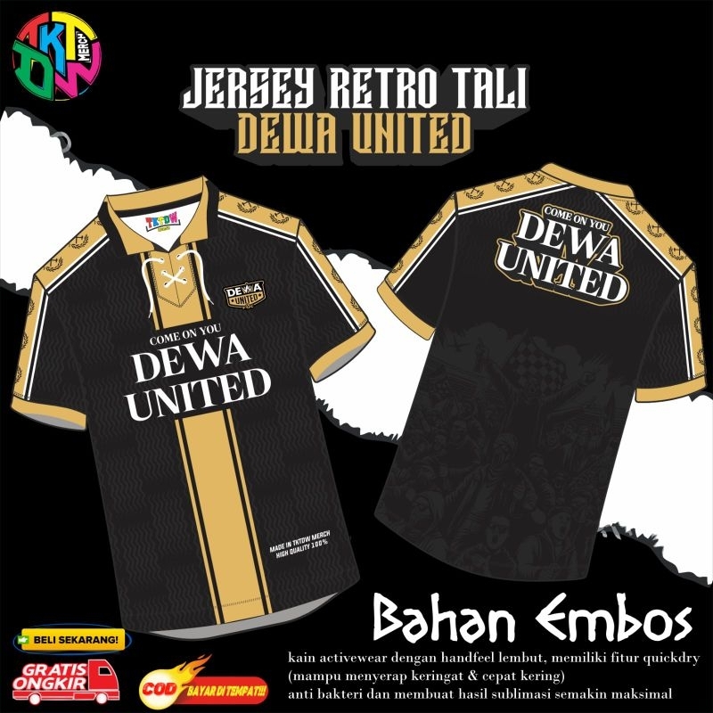 JERSEY SUPORTER ( DEWA UNITED ) RETRO TALI