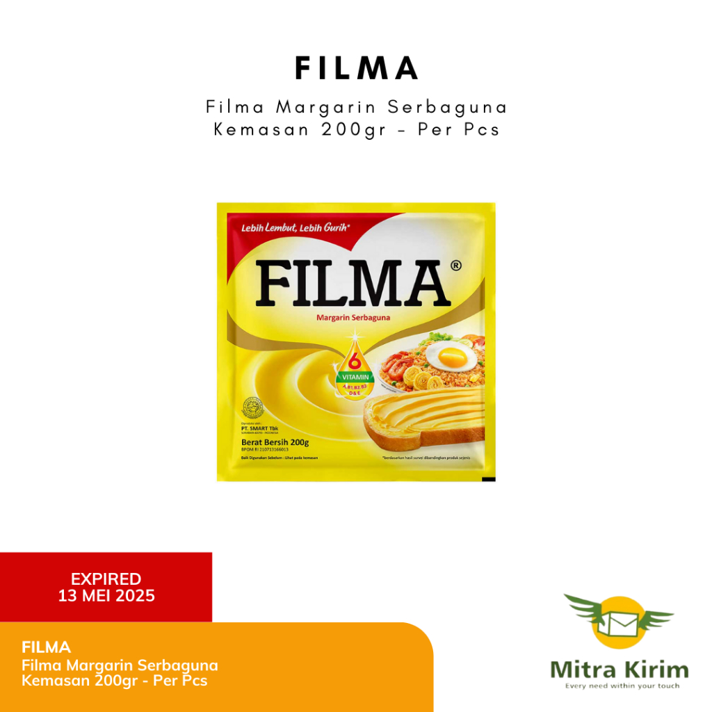 

Filma Margarin Serbaguna Kemasan 200gr - Per Pcs