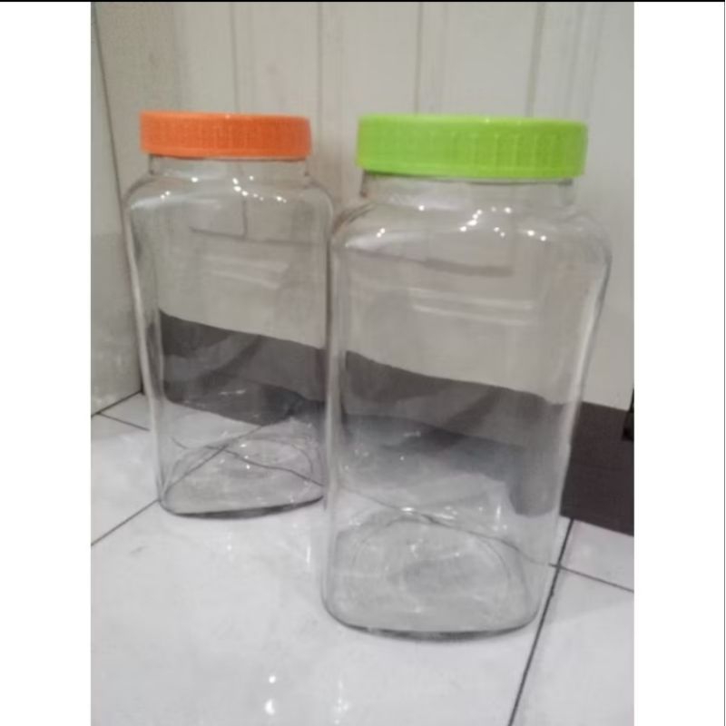 Toples Kotak Tinggi / Toples Kaca Ikan Cupang