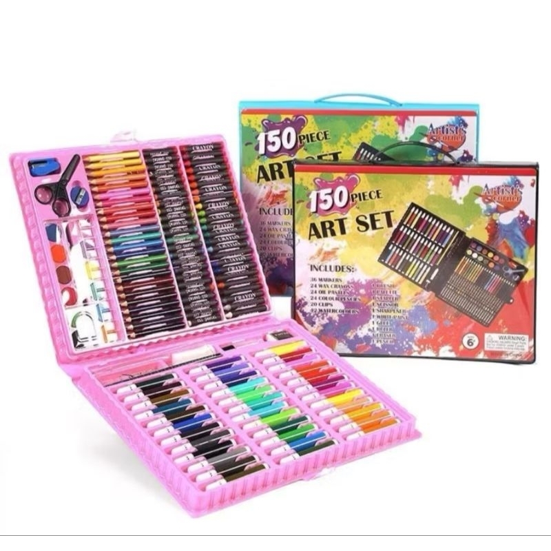 

crayon warna set 150pc alat gambar mewarnai set lengkap